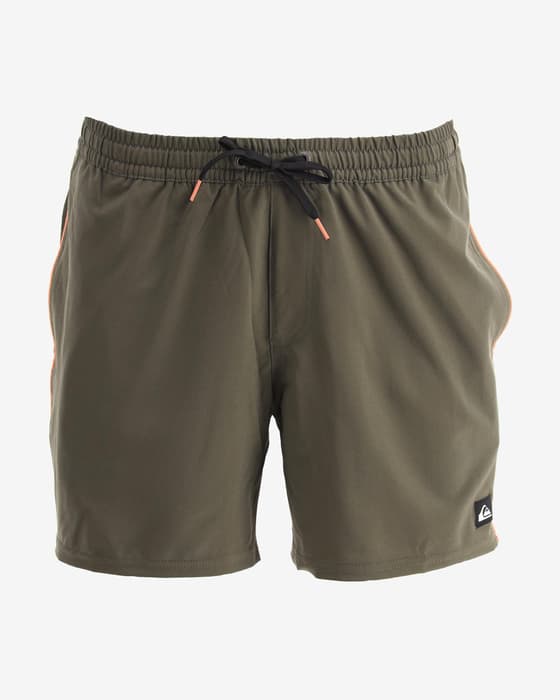 Costume da bagno Quiksilver Surfsilk Piped Volley 16 verde oliva