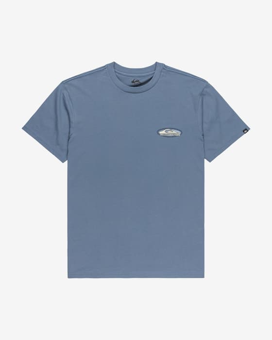 Camiseta Quiksilver Evo Border Lines manga corta azul
