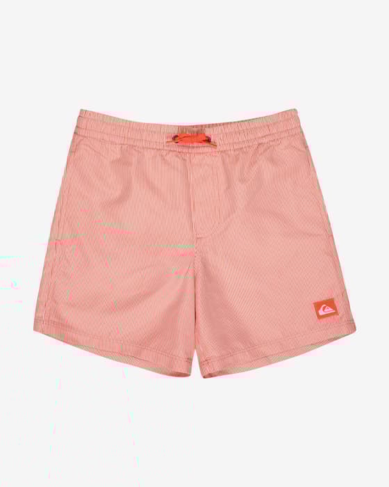 Costume da bagno Quiksilver Everyday Deluxe Volley 14 rosso corallo per bambini