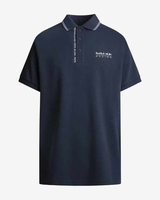 Polo Red Bull Racing x Pepe Jeans Tipped Logo manga corta azul marino