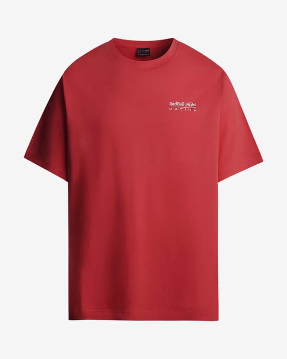 Camiseta Red Bull Racing x Pepe Jeans Pit Stop Crew manga corta rojo