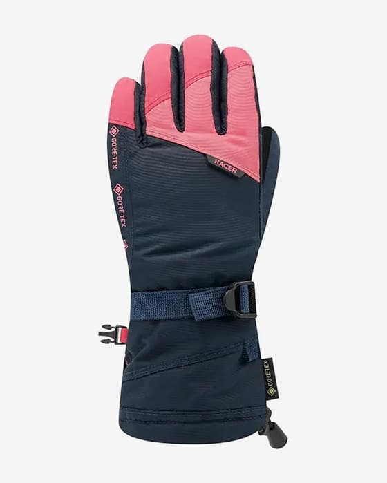 Guantes Racer Giga 5 GORE-TEX rosa negro infantil