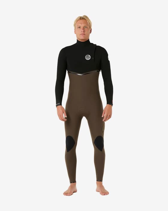 Traje de neopreno Rip Curl E Bomb 4/3mm negro puro verde caqui