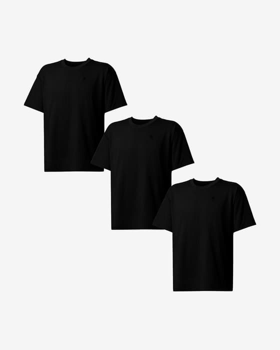 Pack Camiseta Reld Heritage Snowdon manga corta negro (3 unidades)