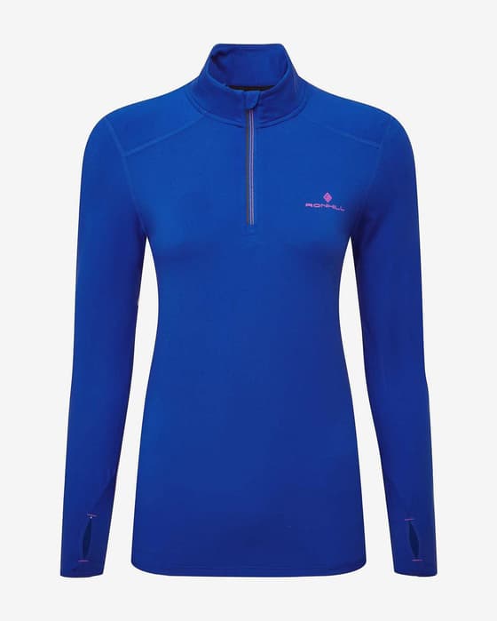 Sudadera Ronhill Core Thermal Half Zip azul marino mujer