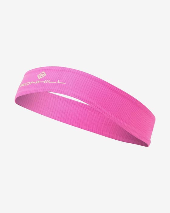Cinta para la cabeza Ronhill Lightweight rosa brillante