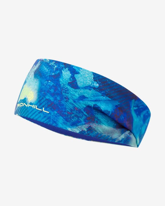 Cinta para la cabeza Ronhill Reversible azul marino amarillo