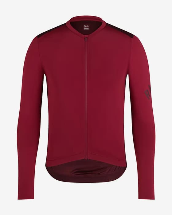 Maillot Rapha Pro Team manches longues bordeaux