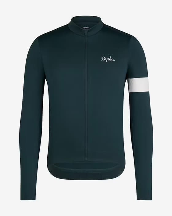Maillot Rapha Core Thermal manches longues noir logo blanc