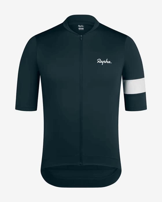 Maillot Rapha Core manga corta verde azulado