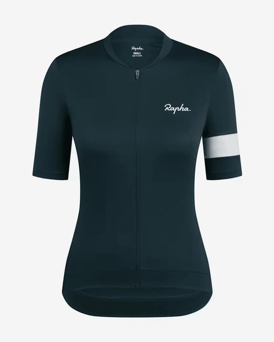 Maillot Rapha Core manga corta verdoso mujer