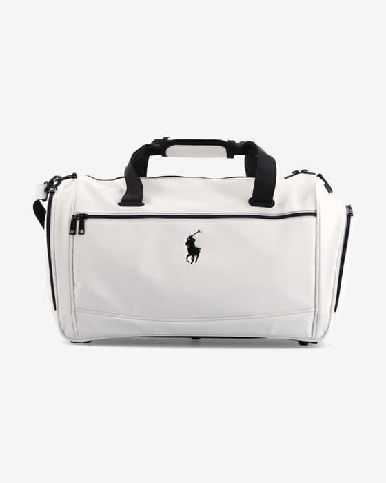 Bolsa Ralph Lauren Boston logotipo blanco negro