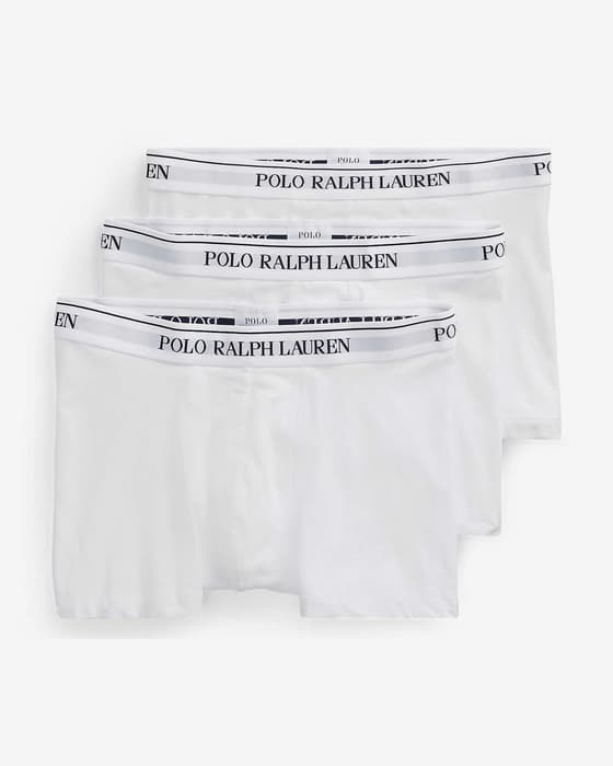 Boxer Ralph Lauren Stretch blanc pur (3 unités)