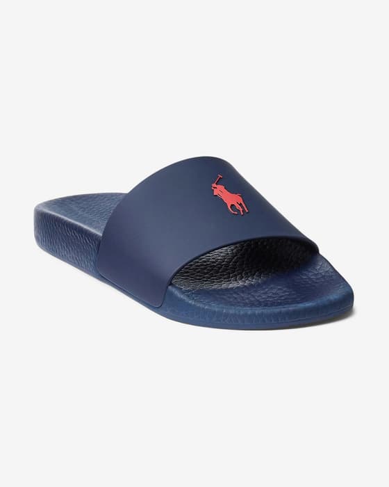 Ralph Lauren Signature Pony Flip Flops Navy Blue