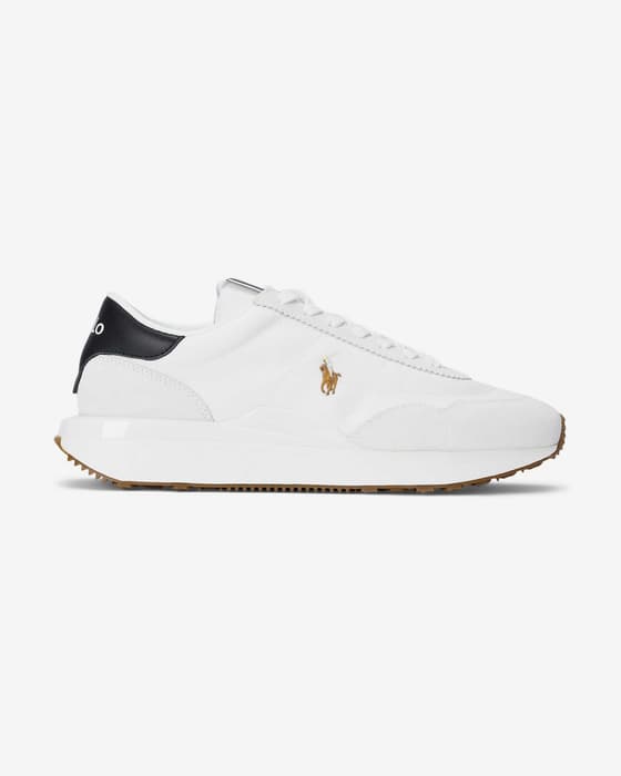 Zapatillas Ralph Lauren Train 89 Suede Classic blanco puro