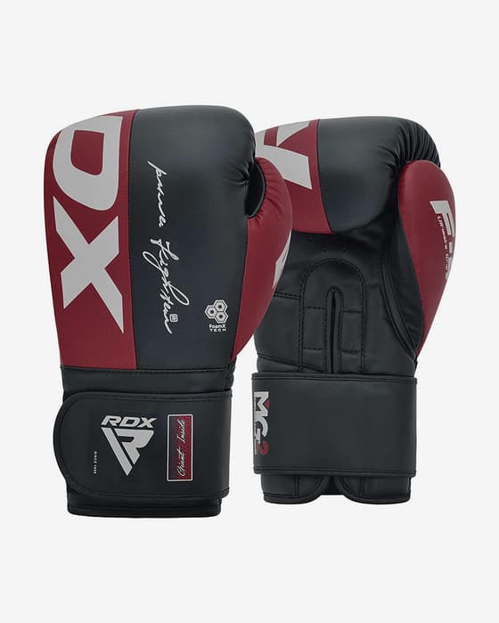 Guantes RDX Boxing Rex F4 negro blanco rojo