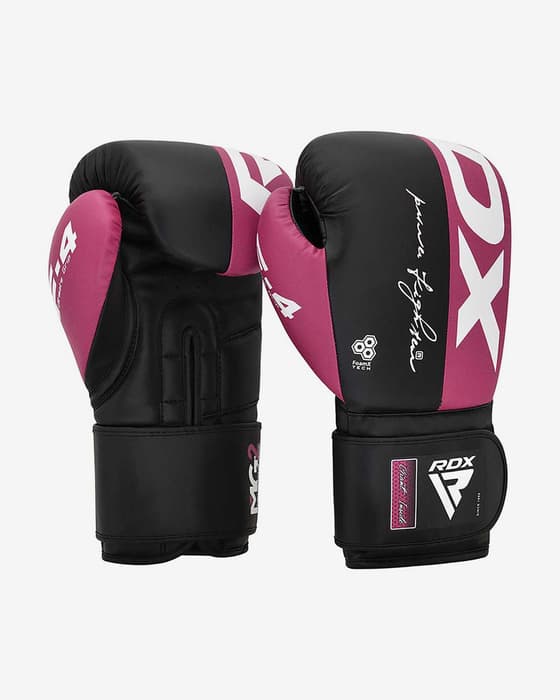 Guantes RDX Boxing Rex F4 negro rosa blanco