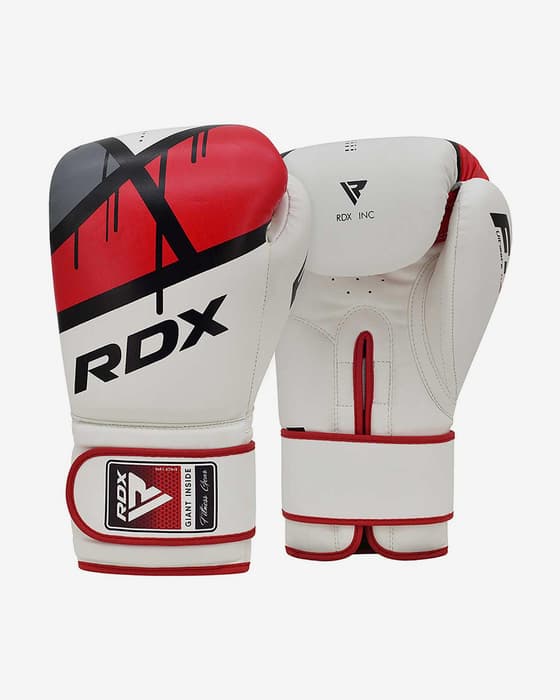 Guantes RDX Boxing BGR-F7 blanco rojo negro