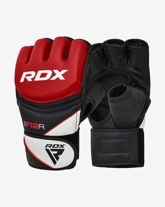 Guantes RDX Grappling New Model negro rojo