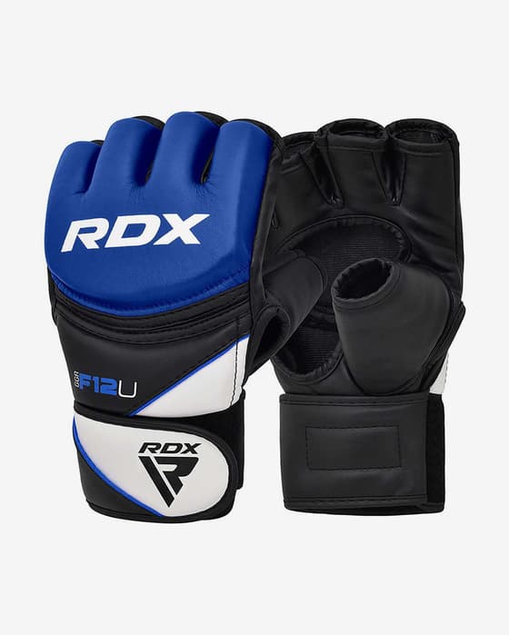 Guantes RDX Grappling New Model negro azul