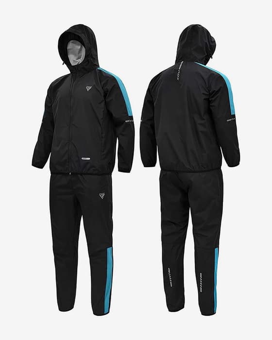 Chándal sauna RDX Suit H1 negro azul