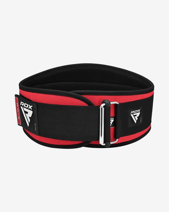 Cinturón RDX Weight Lifting Belt rojo negro