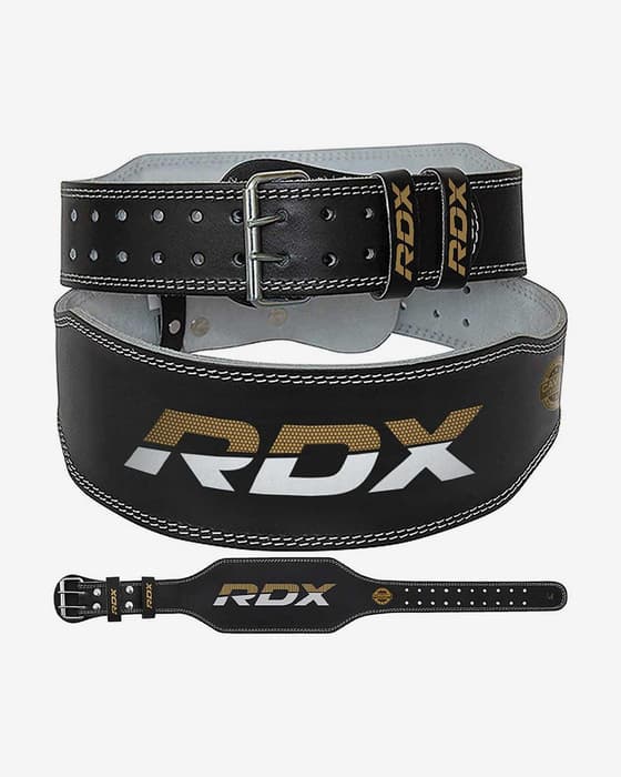 Cinturón RDX Belt 4 Leather negro dorado