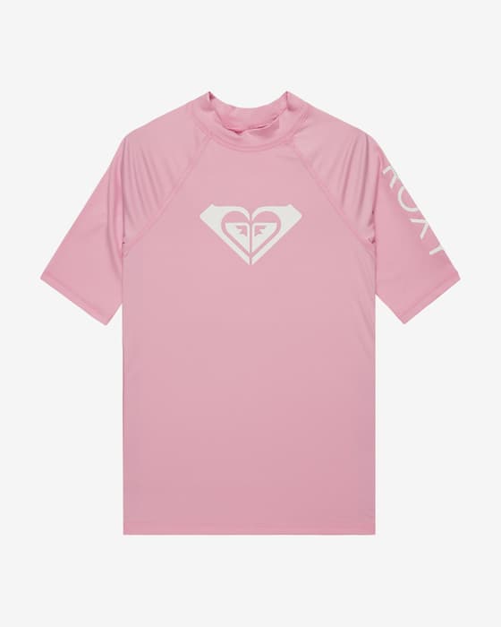 Camiseta Roxy Whole Hearted manga corta rosa claro niña