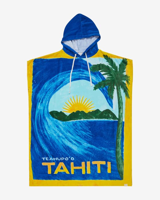 Poncho Roxy Atlas azul mujer