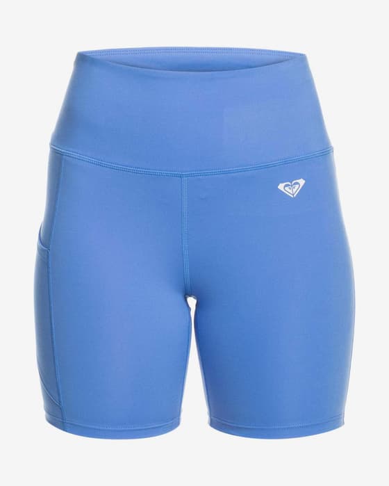 Malla corta Roxy Heart Biker azul mujer