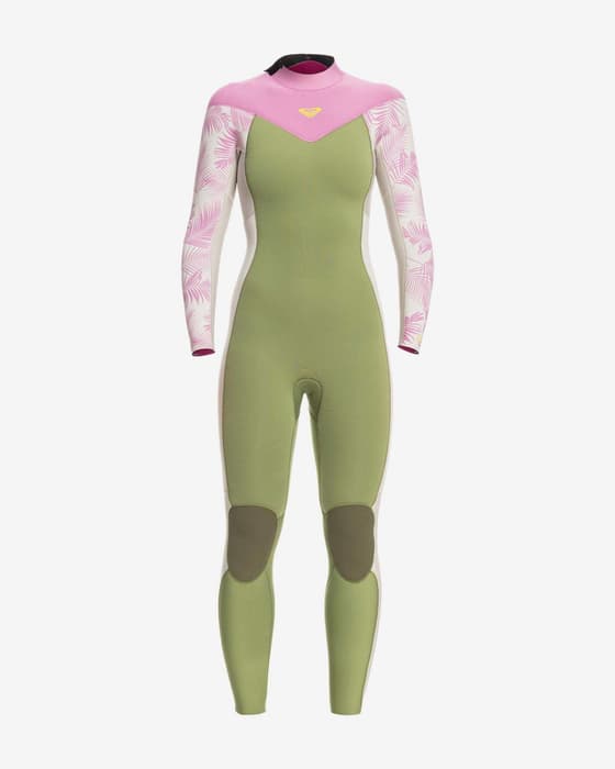 Roxy Rise Damen Neoprenanzug 4/3 mm grün/rosa/weiß