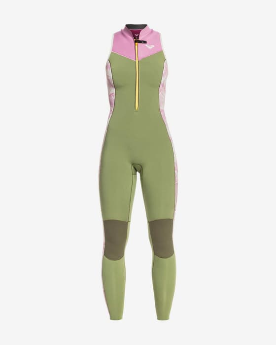 Roxy Rise Damen Neoprenanzug 1,5 mm grün/rosa/weiß