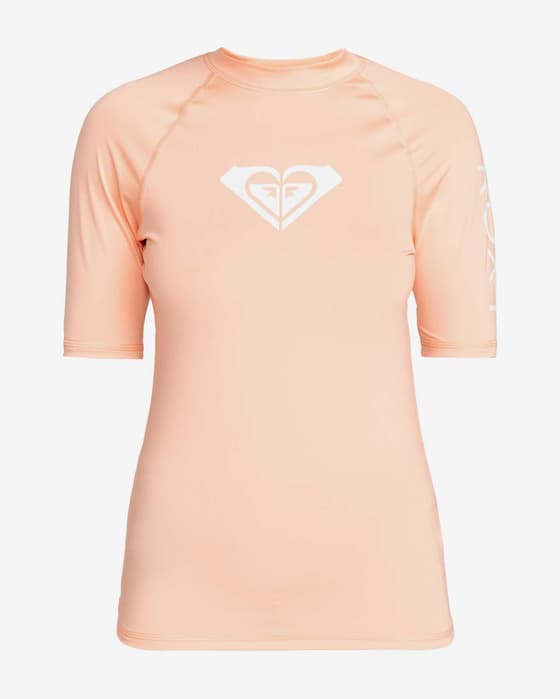 Camisola Roxy Whole Hearted t-shirt manga curta laranja claro mulher