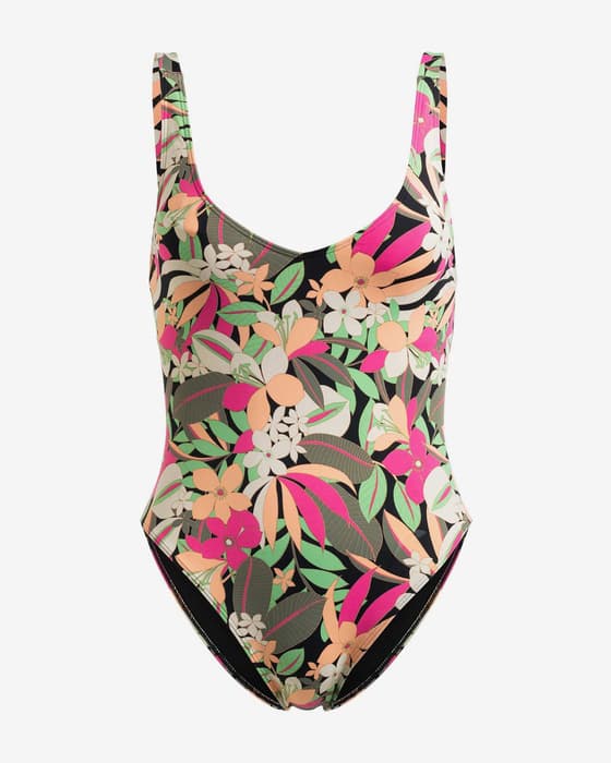Bañador Roxy Printed Beach Classics One Piece naranja verde rosa mujer