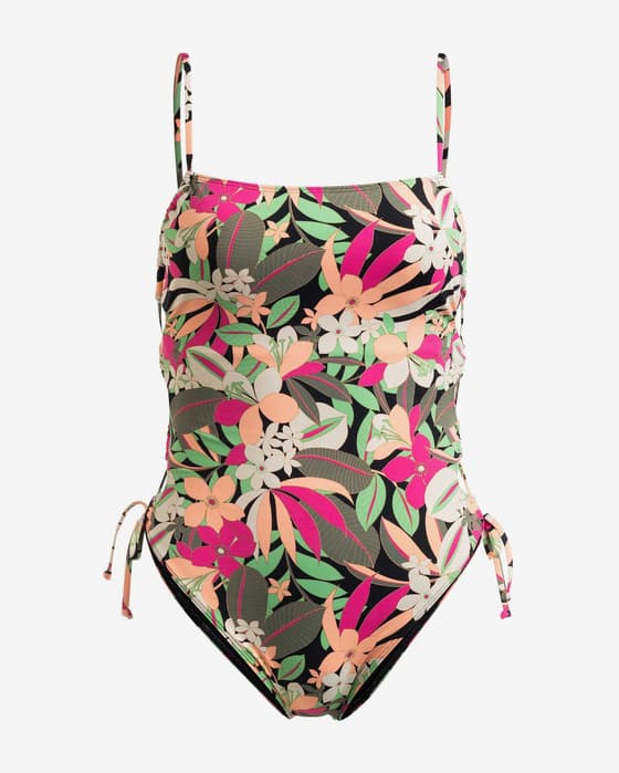 Bañador Roxy Printed Beach Classics Lace One Piece verde rosa naranja mujer