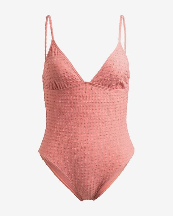 Bañador Roxy Shiny Wave One Piece Basic rosa claro mujer