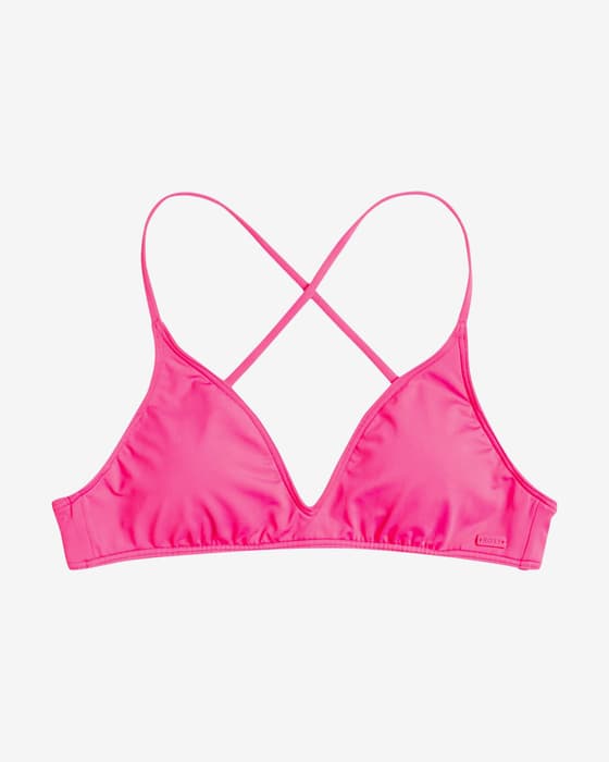 Bikini top Roxy Beach Classics Triangular pink women's