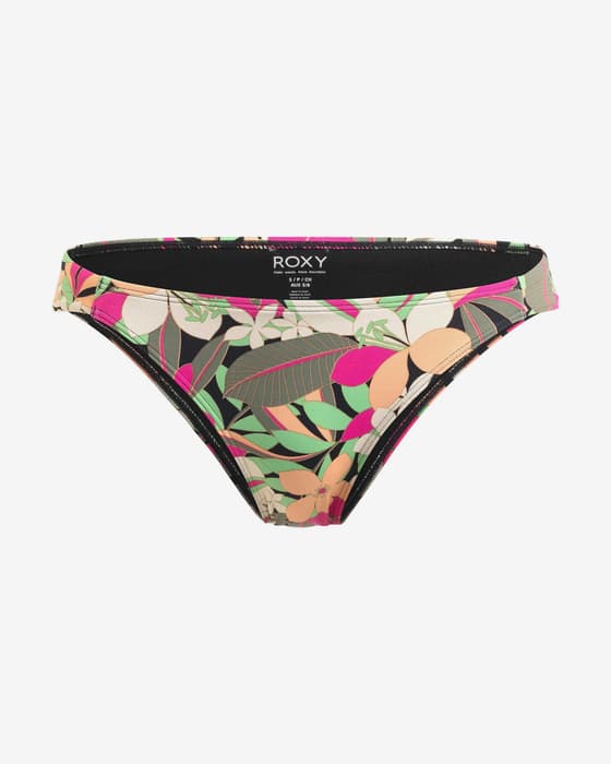 Cuecas biquíni Roxy Printed Beach Classics Low verde rosa laranja mulher