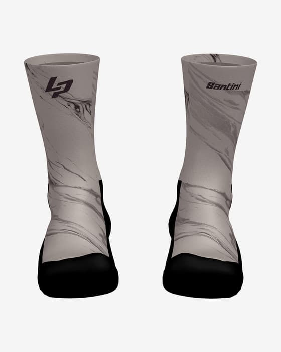 Calcetines Santini Lapierre gris negro