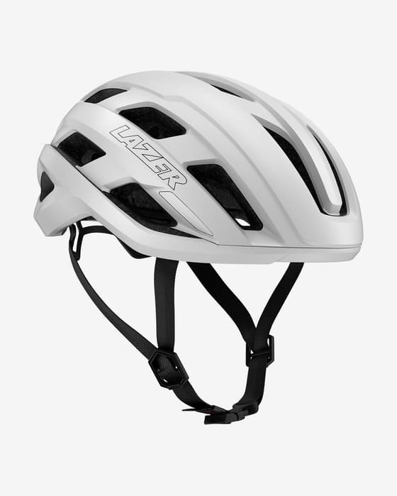 Casco Lazer Strada blanco puro negro