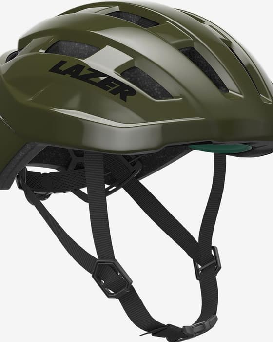 Casco Lazer Tempo KinetiCore verde oscuro negro
