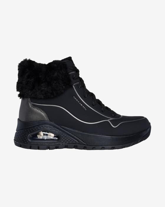 Botas Skechers Uno Rugged - Fall Shimmer negro mujer