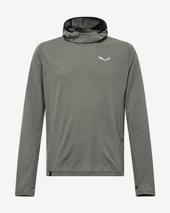 Sudadera con capucha Salewa Puez Sun verde caña