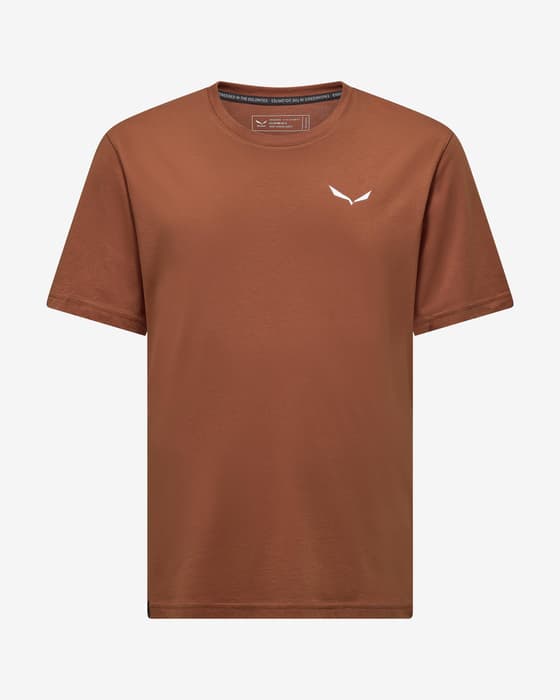 Camiseta Salewa Eagle Vocab manga corta naranja tierra