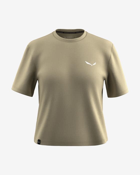 Camiseta Salewa Eagle Glacier manga corta verde militar mujer