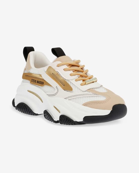 Zapatillas Steve Madden Possession-E blanco beige mujer