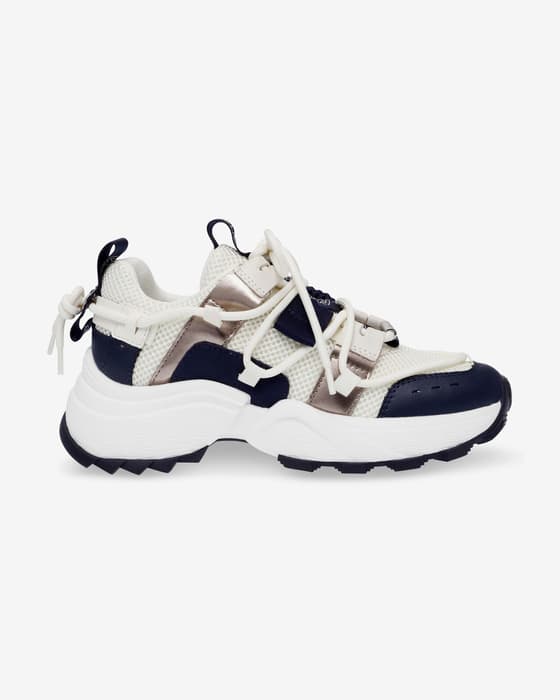 Zapatillas Steve Madden Tazmania blanco intenso azul mujer
