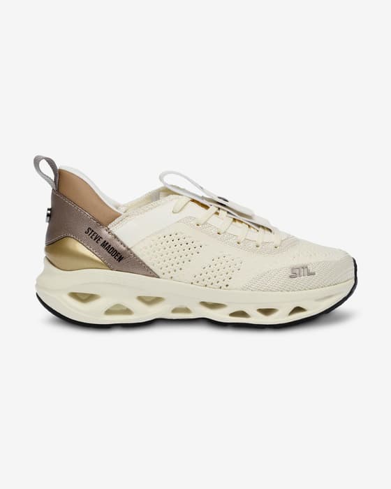 Zapatillas Steve Madden Surge I blanco mate marrón mujer