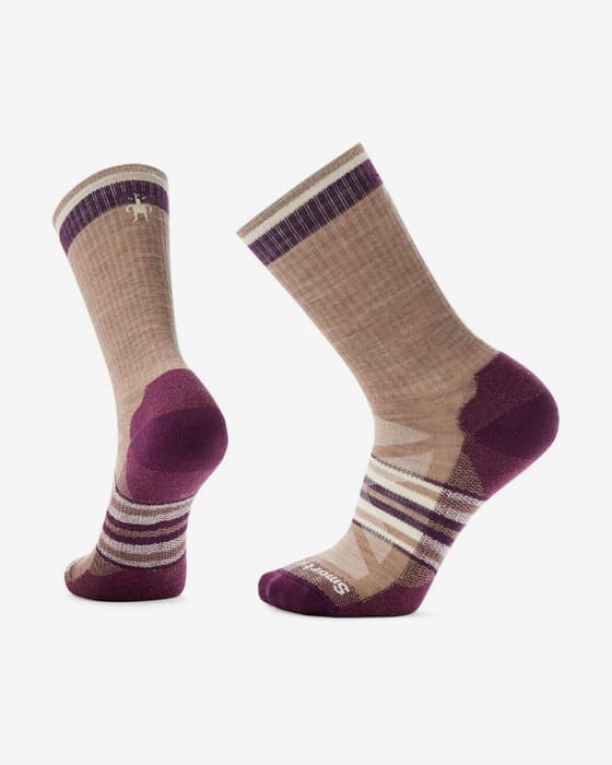 Calcetines Smartwool Athletic Stripe Crew beige granate