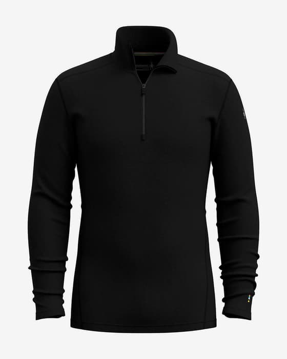 Forro polar Smartwool Classic Thermal Merino Base Half Zip negro puro